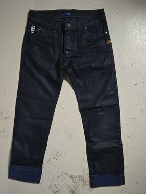 G-STAR 3301 Raw Men's Jeans Black Blue Sz 31